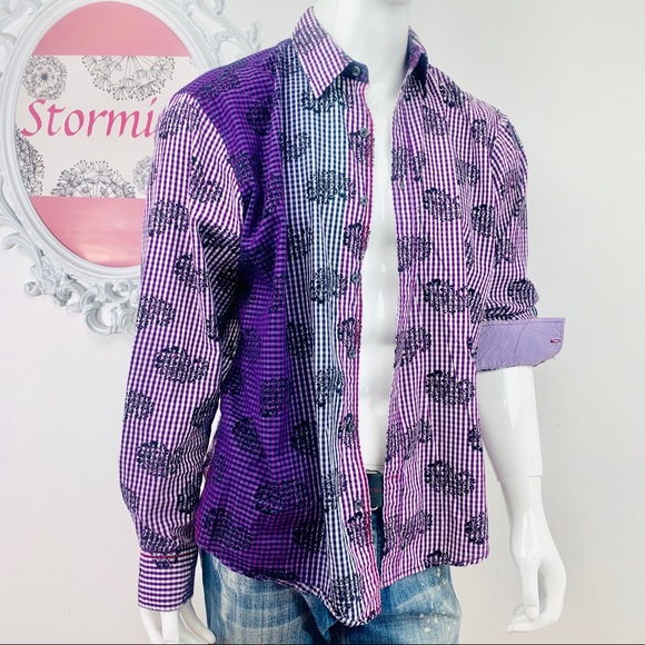 Vintage Italia 1958 Other - Vintage Italia / Ombré Purple Back Floral Paisley